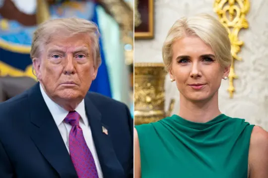 Fotografie 1 k článku Melania nikde, po Trumpově boku znovu Harp. Jedna fotka rozpoutala poprask